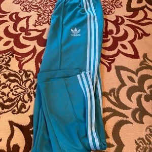 Adidas wide leg track pants